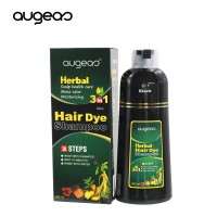 Augeas manufacturer black hair dye shampoo oem homeuse fast 5 min dye ammonia free natural black hair dye shampoo